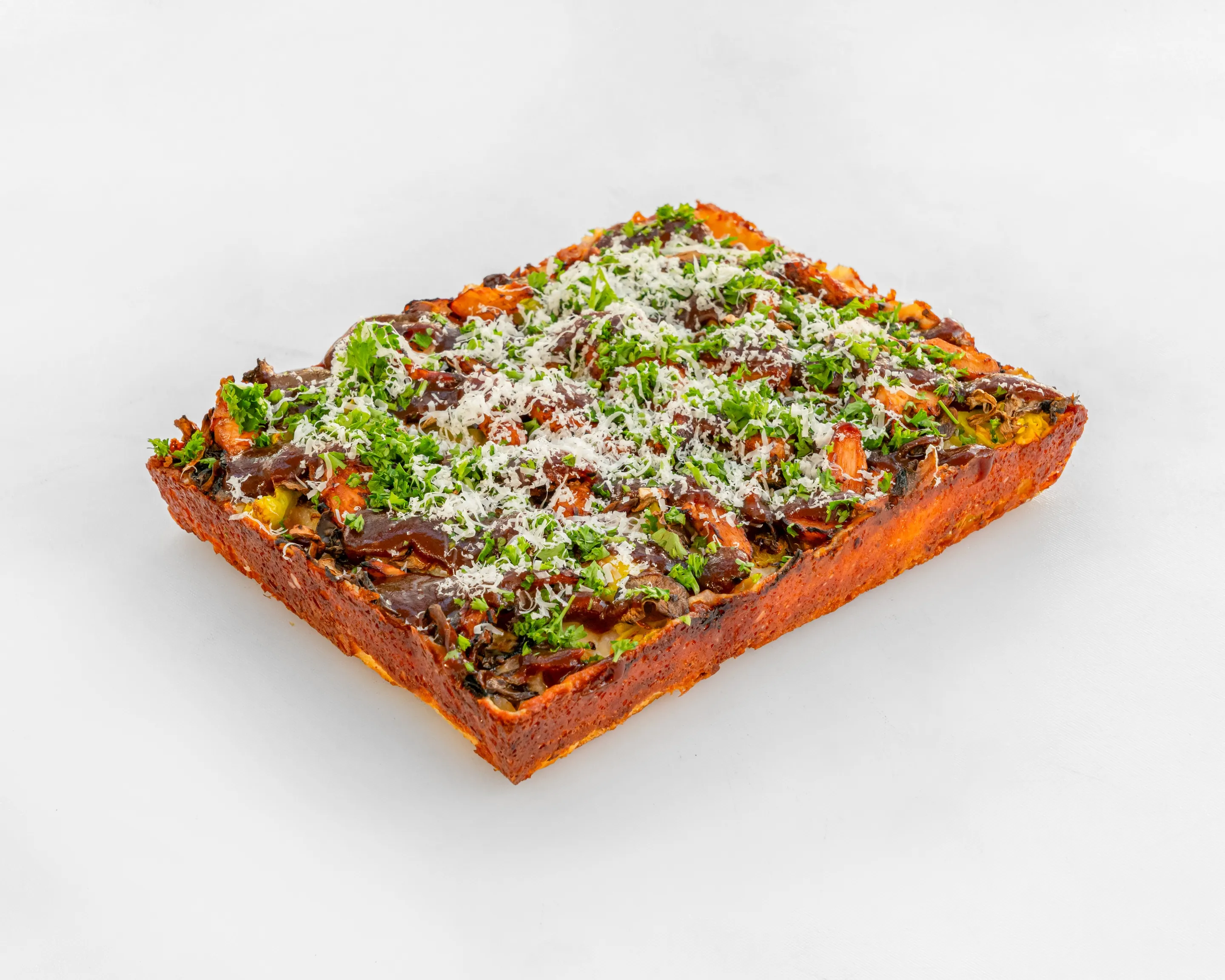 Smokin' Hot Mother Clucker — Detroit-style pizza